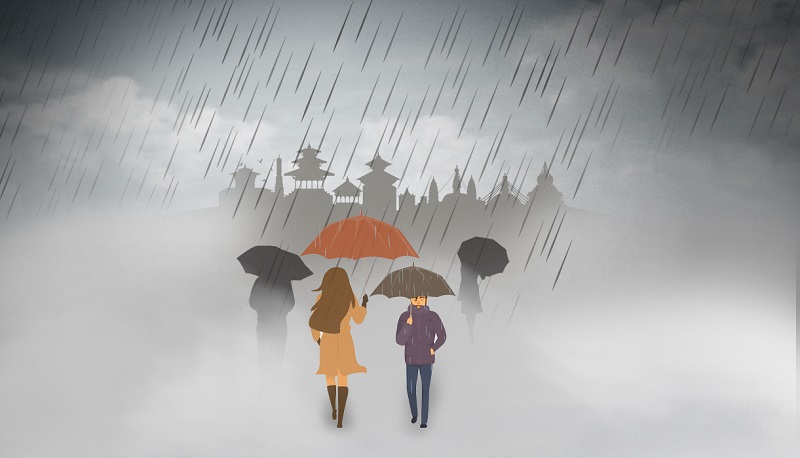 नेपालमा सरदरभन्दा १५ दिनअघि नै भित्रियो मनसुन